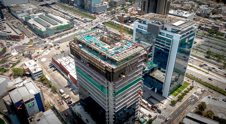 Con los encofrados ULMA se ha conseguido optimizar recursos y garantizar la seguridad en la construcción de la Torre República