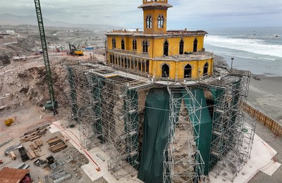 ULMA participa en la rehabilitación de un monumento histórico nacional: El Castillo Forga de Mollendo, Arequipa